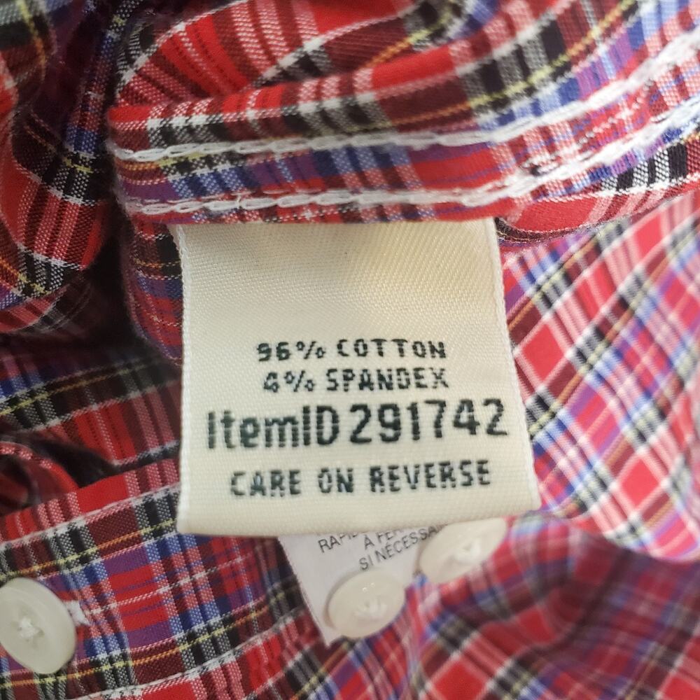 CLASSIC OUTDOOR VIBE! L.L. Bean Plaid Flannel Button Down - Picture 4 of 11